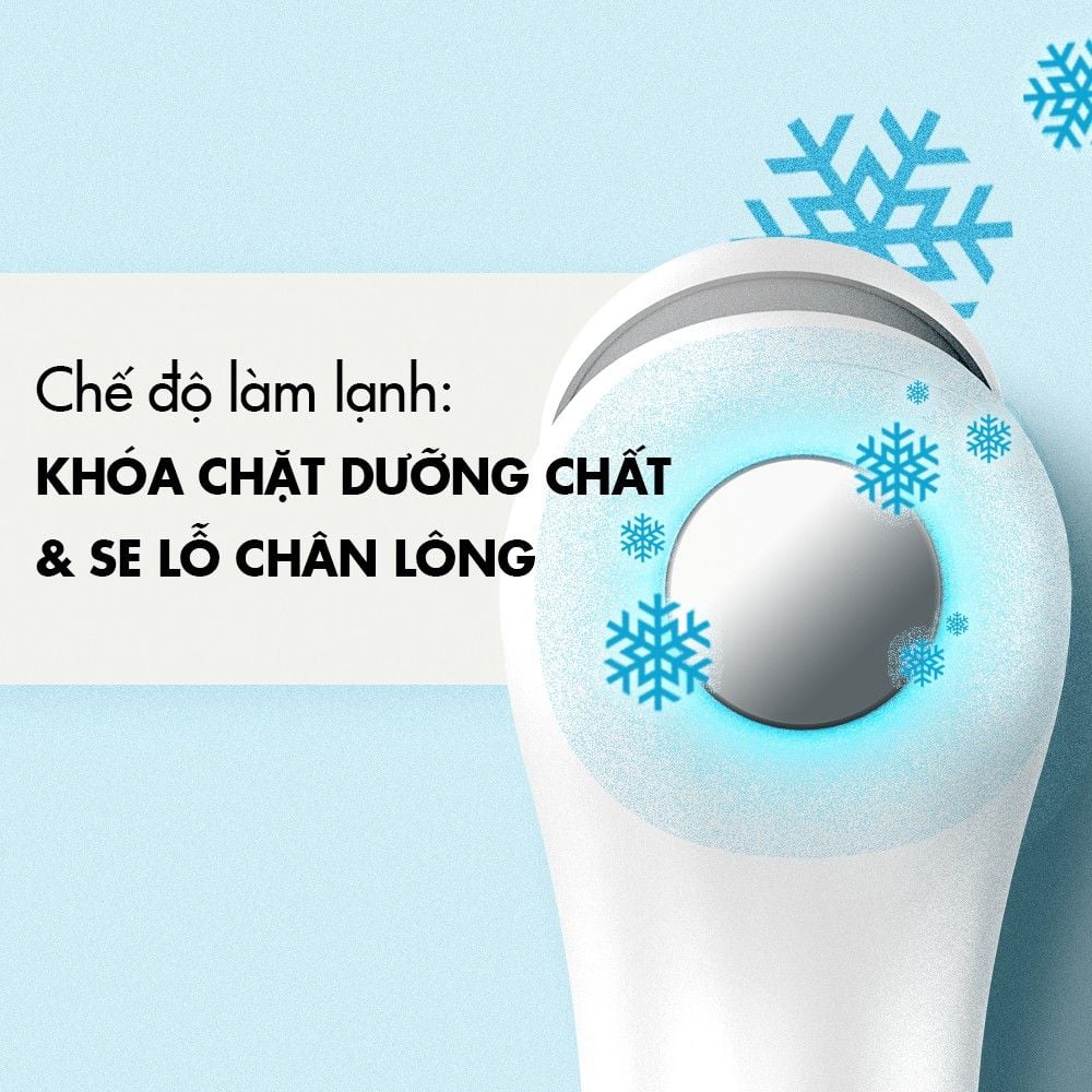 Máy Đẩy Tinh Chất Dưỡng Trắng Nóng Lạnh Halio Ion Hot & Cool Beauty Device