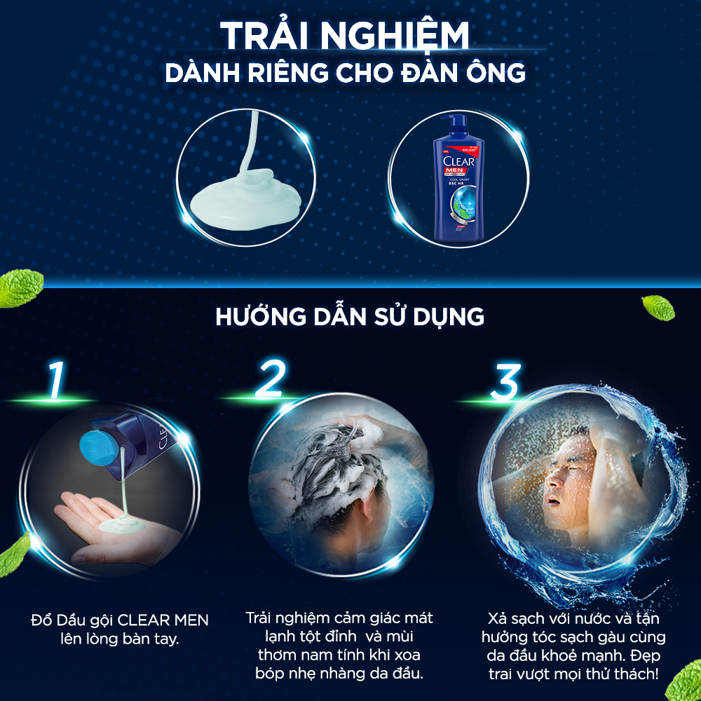 Dầu Gội Sạch Gàu Clear Men