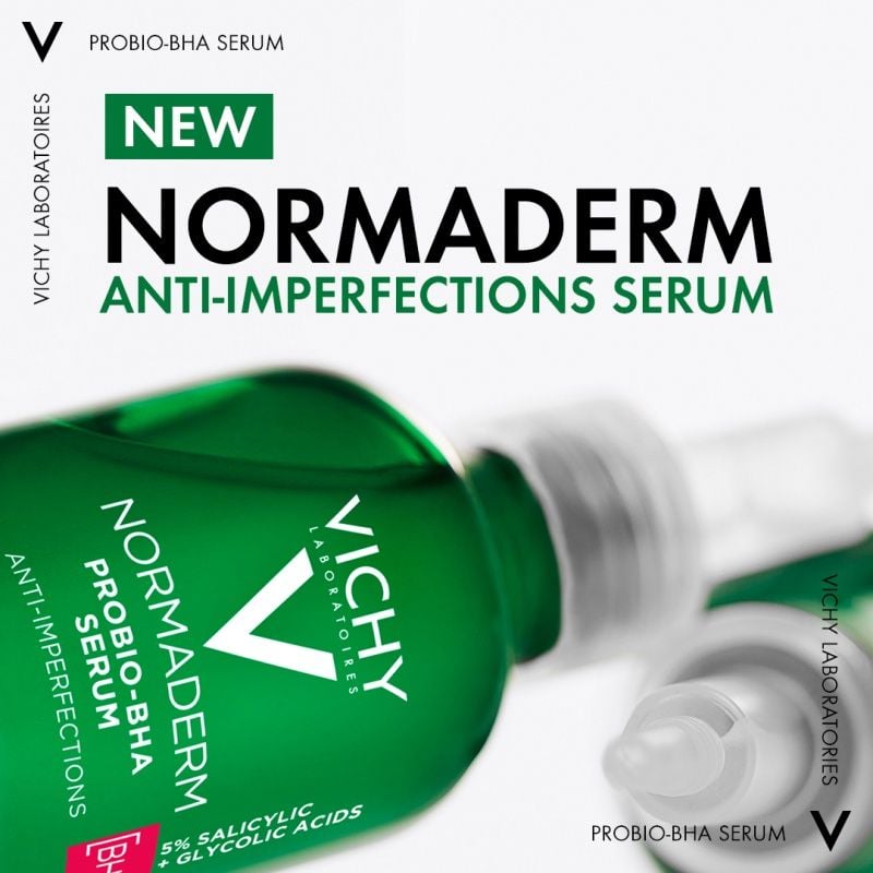 Serum Vichy Làm Dịu Da, Cải Thiện Da, Hỗ Trợ Giảm Mụn Normaderm Probio-BHA Anti Imperfections Serum 30ml