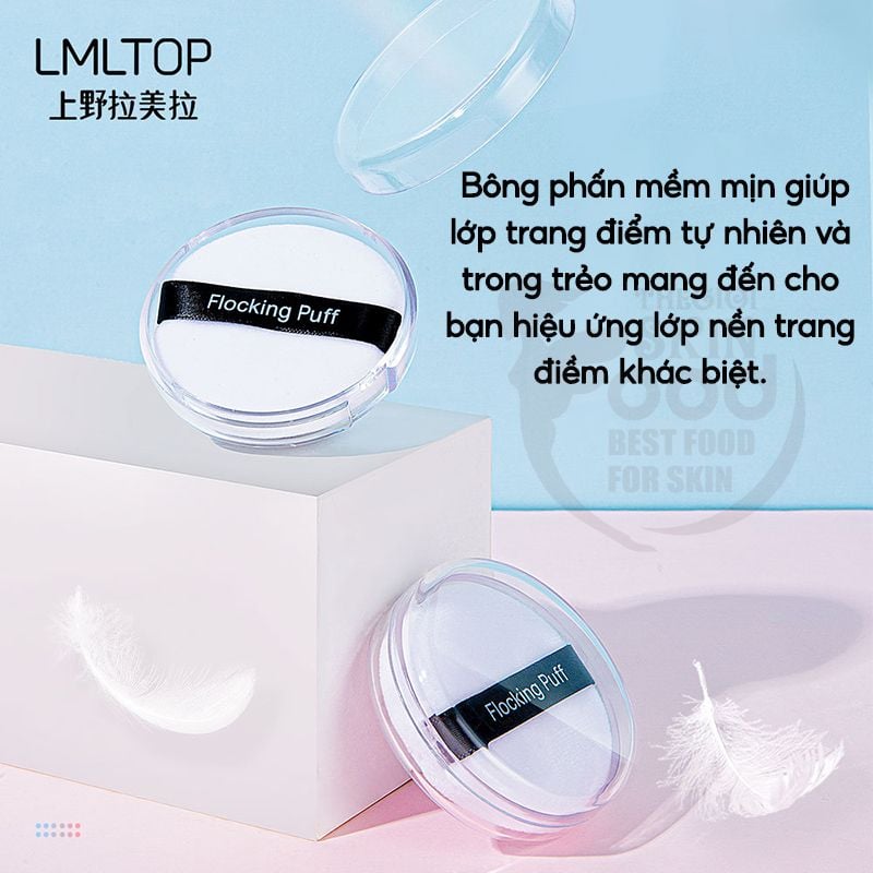 [NHẬP KHẨU] Bông Mút Trang Điểm, Phủ Phấn LMLTOP Makeup Puff A797