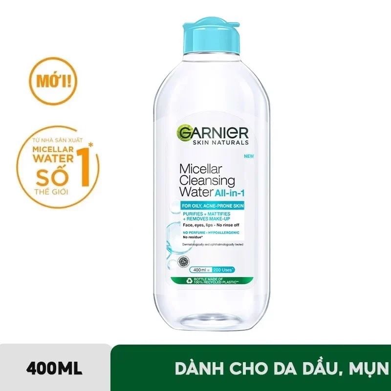 Nước Tẩy Trang Làm Sạch Sâu Garnier Micellar Cleansing Water