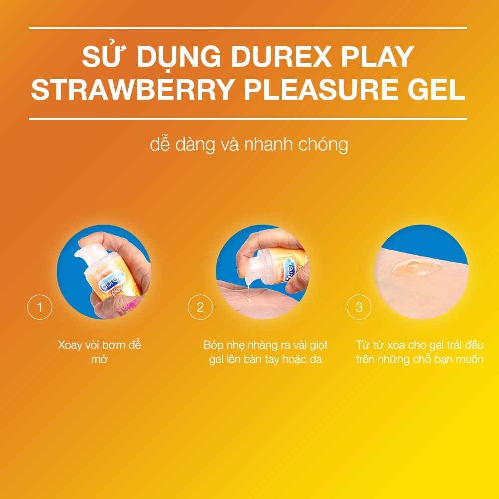 Gel Bôi Trơn Có Hương Durex Play Saucy Strawberry 100ml (Che tên sản phẩm khi giao hàng)