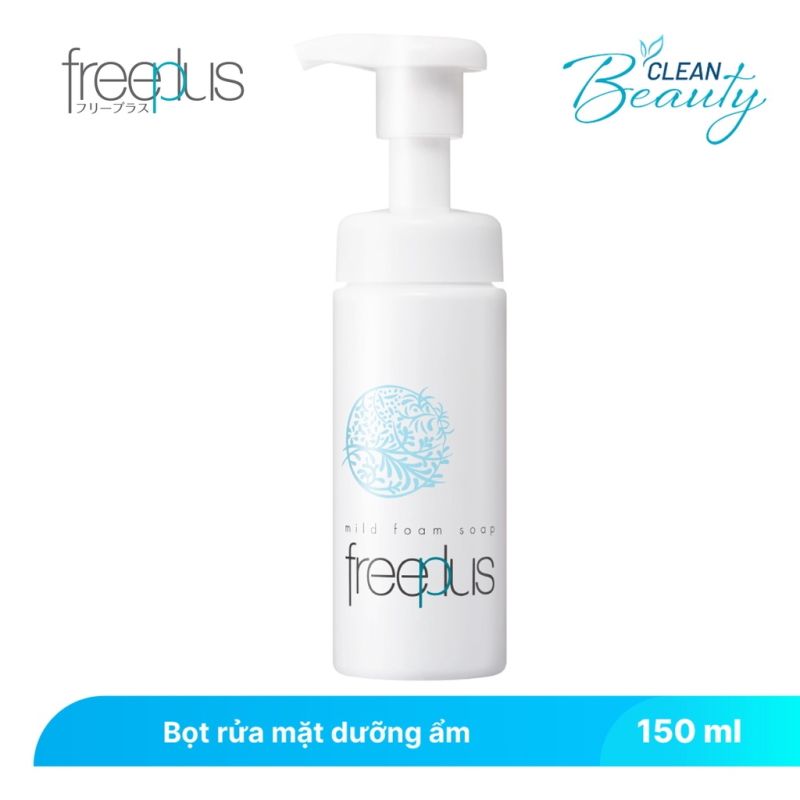 Bọt Rửa Mặt Freeplus Làm Sạch Sâu, Dịu Nhẹ, Dưỡng Ẩm Mild Foam Soap 150ml