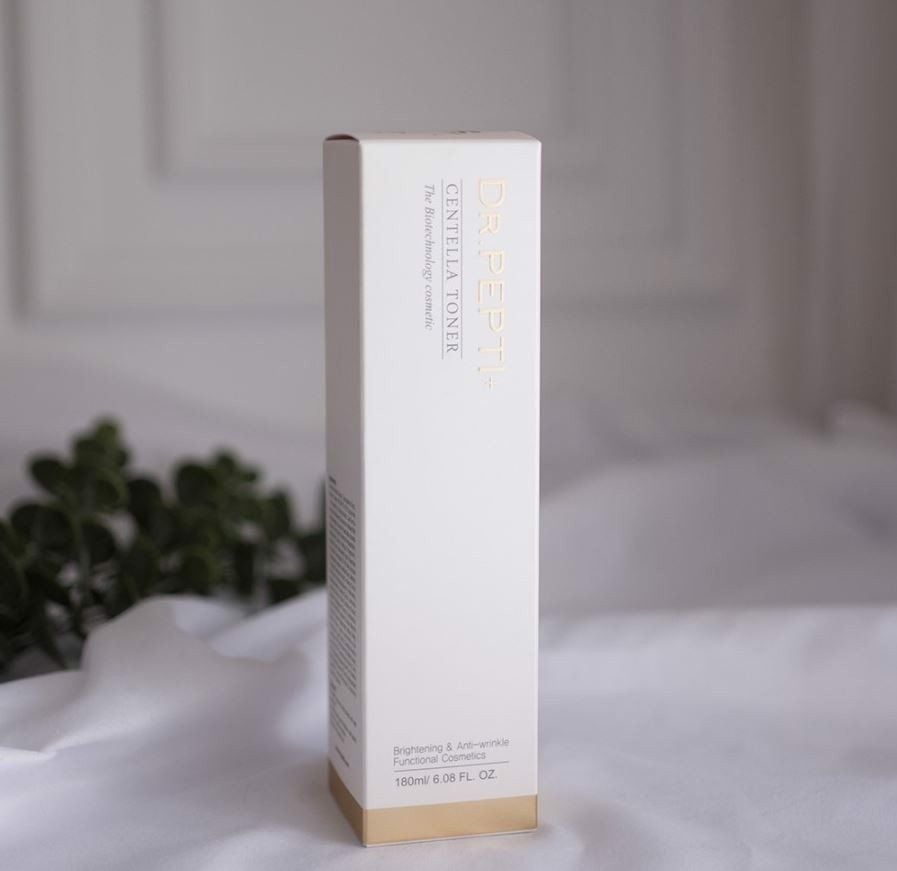 Nước Hoa Hồng Dr.Pepti+ Rau Má Làm Dịu, Dưỡng Sáng Da Centella Toner 180ml