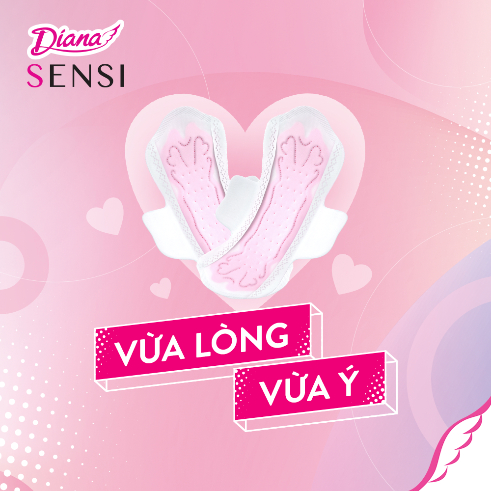 Băng Vệ Sinh Diana Sensi Siêu Mỏng Có Cánh - 8 Miếng (Che tên sản phẩm khi giao hàng)