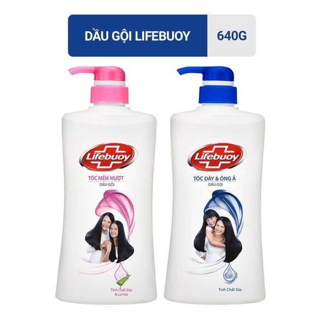 [640g] Dầu Gội Lifebuoy Dưỡng Tóc Dày, Mềm Mượt & Kháng Khuẩn #MỀM MƯỢT & KHÁNG KHUẨN