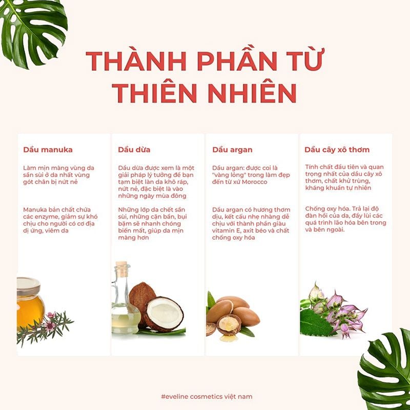 Kem Dưỡng Da Chân Eveline Cosmetics Dưỡng Ẩm & Làm Mềm Gót Chân Revitalum 75ml