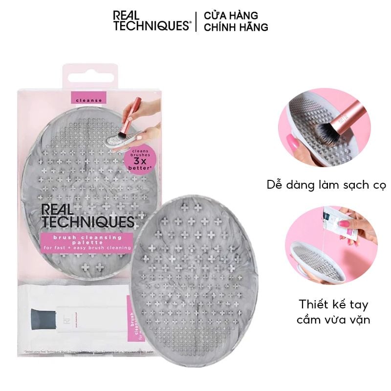 Dụng Cụ Vệ Sinh Cọ Real Techniques Makeup Brush Cleansing Palette
