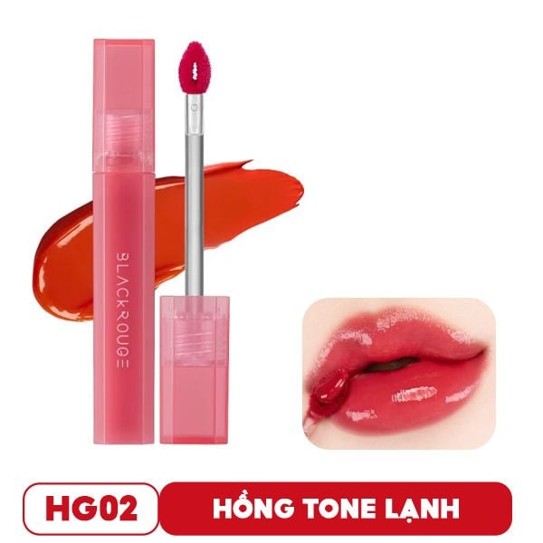 [Màu HG01 - HG10] Son Tint Bóng Black Rouge Siêu Lì Có Màu Son Half N Half Water Glow 3.5g