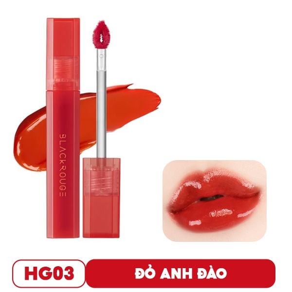 [Màu HG01 - HG10] Son Tint Bóng Siêu Lì Có Màu Son Black Rouge Half N Half Water Glow 3.5g