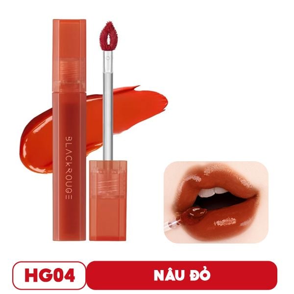 [Màu HG01 - HG10] Son Tint Bóng Siêu Lì Có Màu Son Black Rouge Half N Half Water Glow 3.5g