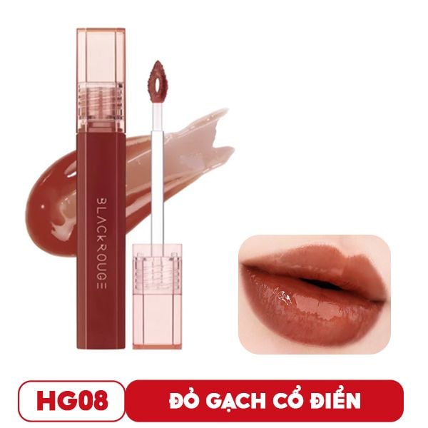 [Màu HG01 - HG10] Son Tint Bóng Siêu Lì Có Màu Son Black Rouge Half N Half Water Glow 3.5g