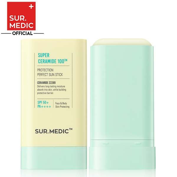 Kem Chống Nắng Dạng Thỏi Dưỡng Ẩm, Dịu Nhẹ Sur.Medic Super Ceramide 100™ Protection Perpect Sun Stick SPF50+/PA++++ 20g