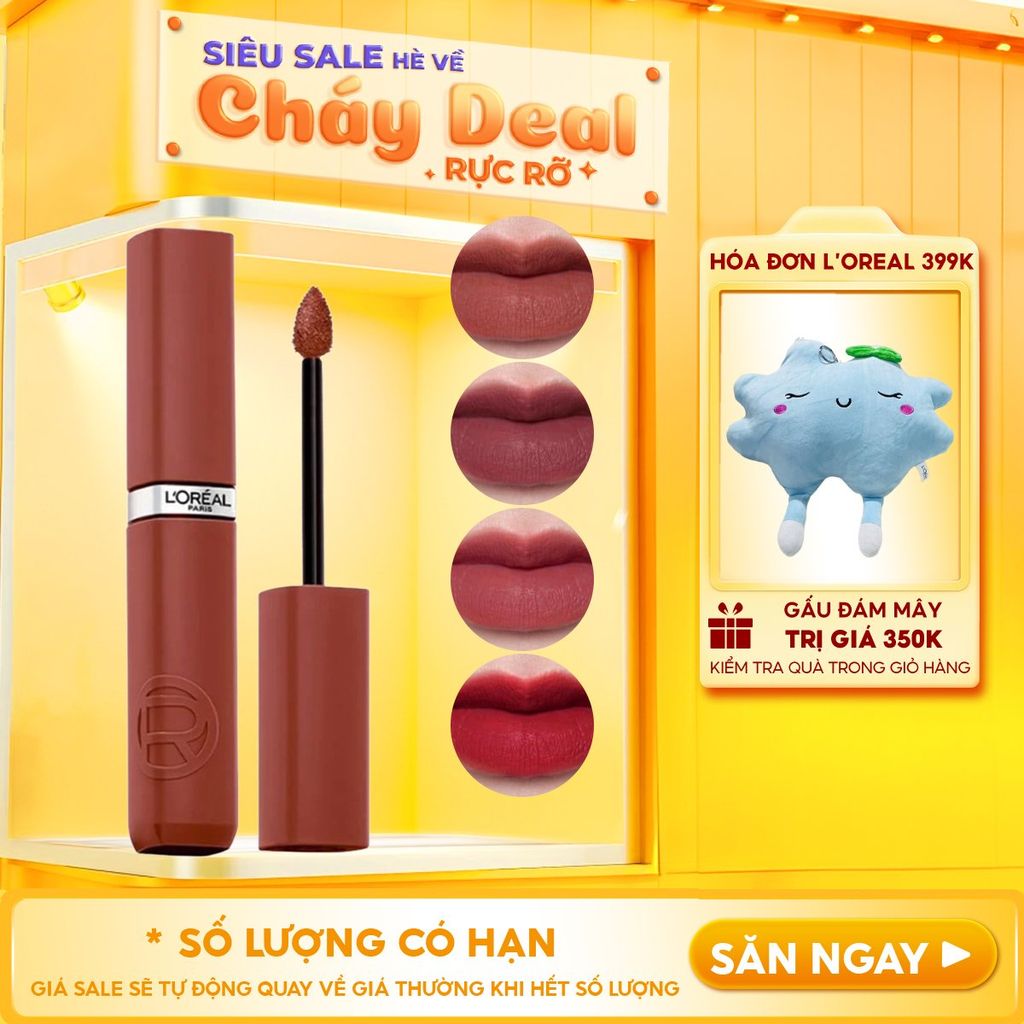 Son Kem Lì Nhẹ Môi, Lâu Trôi L'Oreal Infallible Matte Resistance
