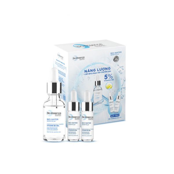 [Tặng Kèm 2 Serum Mini 5ml] Serum Bio-essence Dưỡng Ẩm, Hỗ Trợ Phục Hồi Làn Da Bio-essence Bio-Water Vitamin B5 Gel 30ml