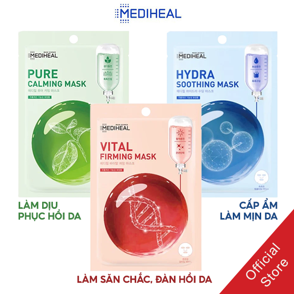 Mặt Nạ Miếng Mediheal Mask Cấp Ẩm, Làm Dịu Và Săn Chắc Da