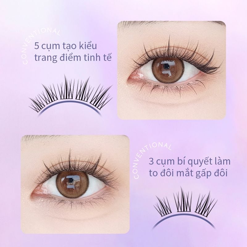Lông Mi Giả Tách Sợi Hướng Dương Cho Mắt To Tự Nhiên Mlen Diary