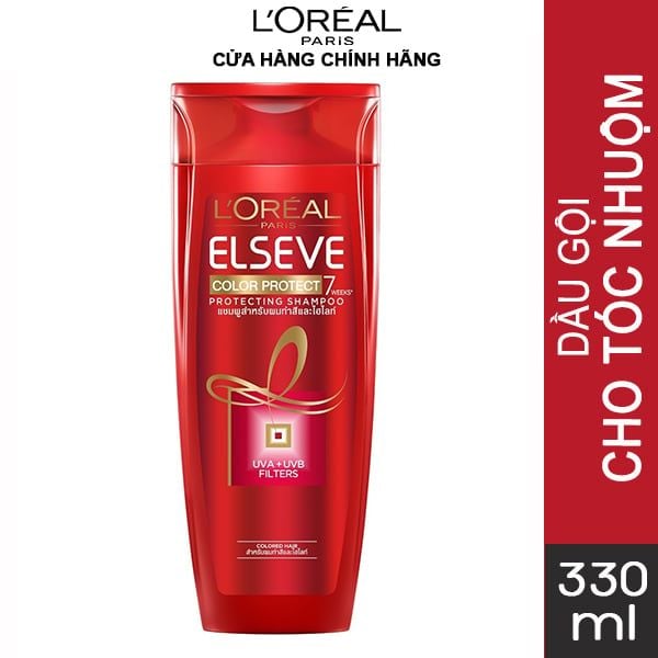 [330ml] Dầu Gội Giữ Màu Tóc Nhuộm L'Oreal Elseve Color Protect 7 Weeks Shampoo