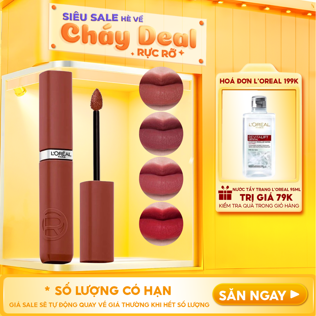 Son Kem Lì Nhẹ Môi, Lâu Trôi L'Oreal Infallible Matte Resistance