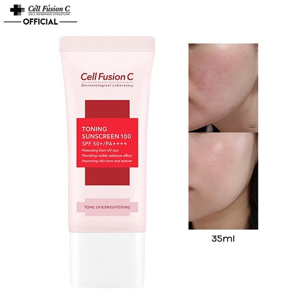 [35ml] Kem Chống Nắng Nâng Tông Cell Fusion C Toning Sunscreen 100 SPF 50+/PA++++