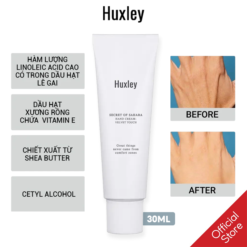 [30ml] Kem Dưỡng Da Tay Huxley Hand Cream - Velvet Touch