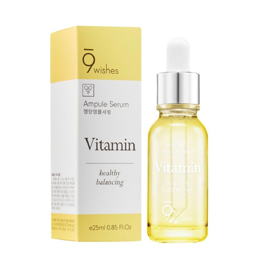 Serum 9 Wishes Tinh Chất Dưỡng Trắng, Chống Lão Hóa 9 Wishes Vitamin Healthy Balancing Ampule Serum 25ml