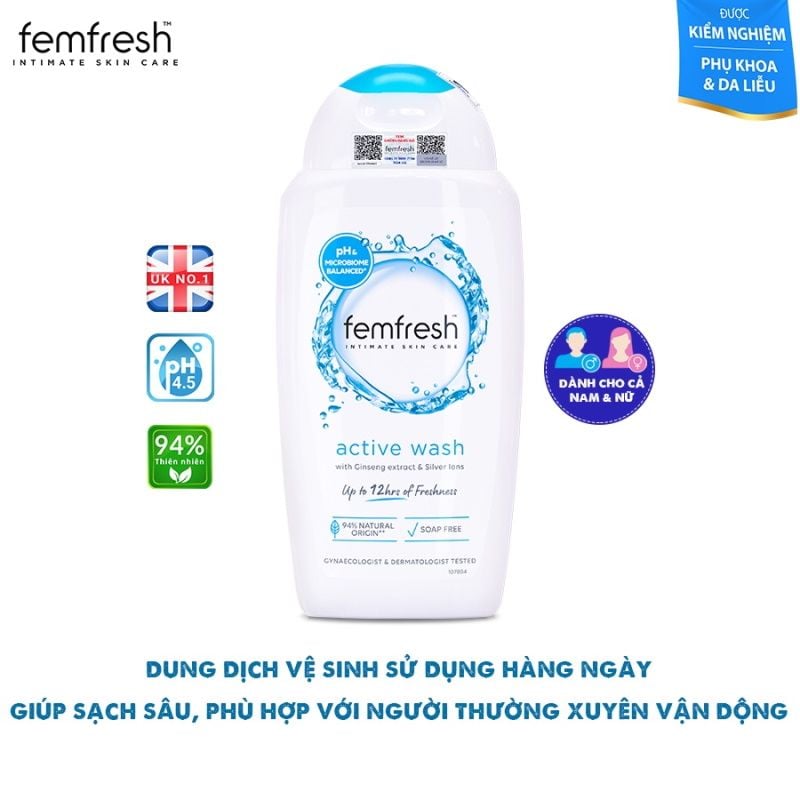 Dung Dịch Vệ Sinh Phụ Nữ Giúp Chăm Sóc Cân Bằng Độ pH Femfresh Ultimate Care 250ml (Che tên sản phẩm khi giao hàng)