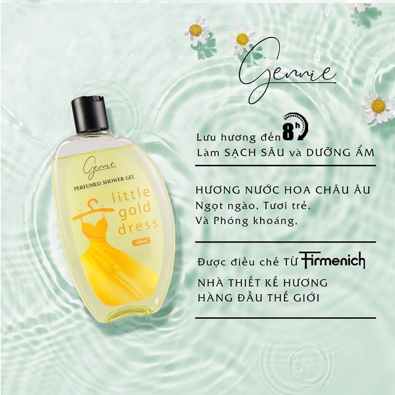 Sữa Tắm Dưỡng Ẩm, Hương Nước Hoa Gennie Perfumed Shower Gel 450ml