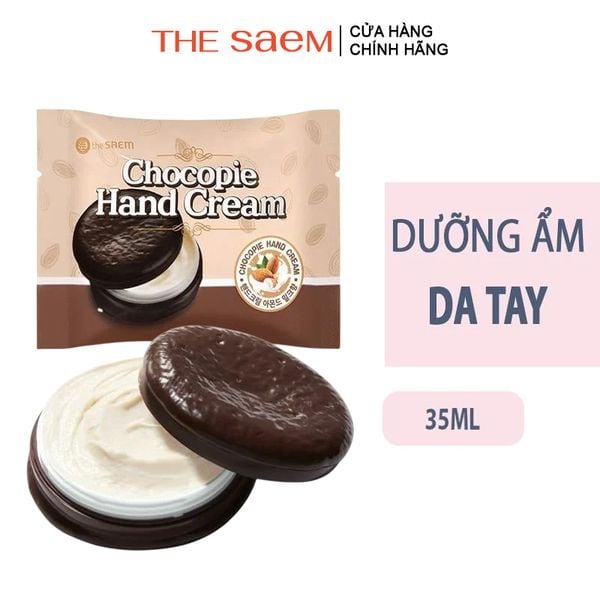 [35ml] Kem Dưỡng Ẩm Da Tay The Saem Chocopie Hand Cream Almond Milk