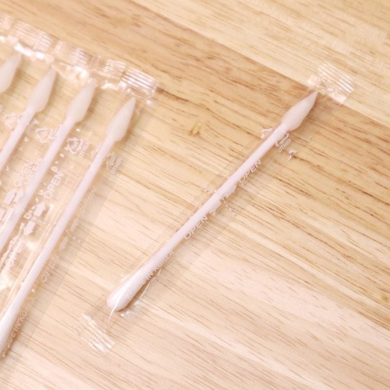 [50 cái] Tăm Bông Hatherine Hỗ Trợ Chỉnh Sửa Trang Điểm Sunset Camellia Remover Stick