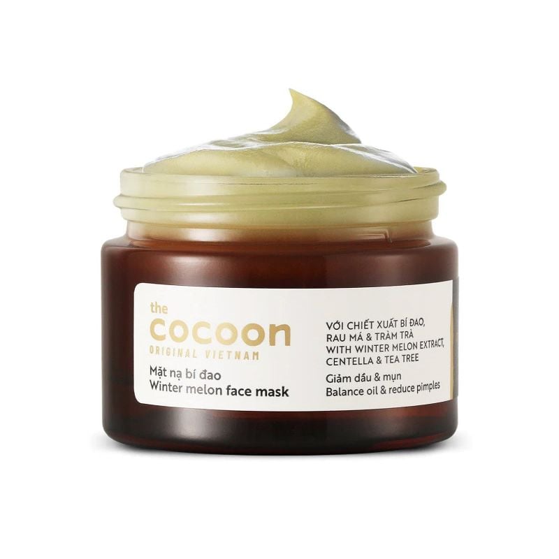 Mặt Nạ Rửa Cocoon Bí Đa Hỗ Trợ Giảm Dầu Và Mụn Winter Melon Face Mask