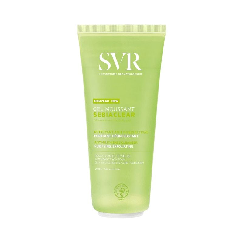 Sữa Rửa Mặt SVR Dạng Gel Không Chứa Xà Phòng Dành Cho Da Dầu Sebiaclear Gel Moussant