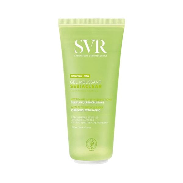  Sữa Rửa Mặt SVR Dạng Gel Không Chứa Xà Phòng Dành Cho Da Dầu Sebiaclear Gel Moussant 