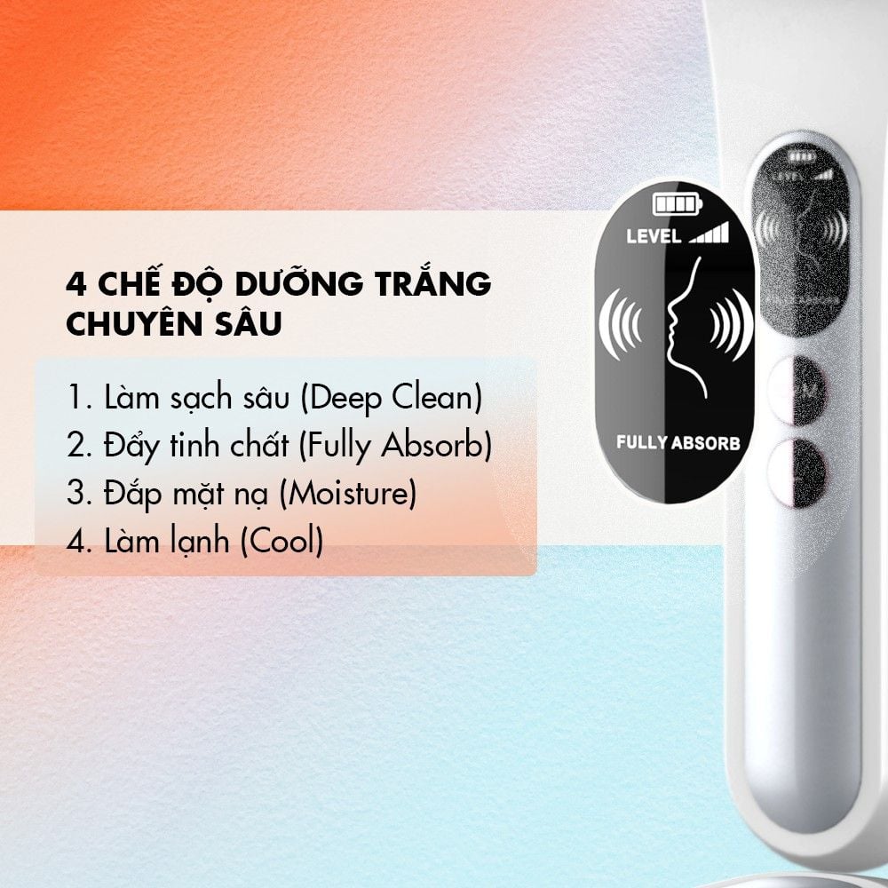 Máy Đẩy Tinh Chất Dưỡng Trắng Nóng Lạnh Halio Ion Hot & Cool Beauty Device