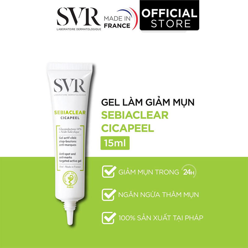 Kem Chấm Mụn Dạng Gel SVR Sebiaclear Cicapeel 15ml – THẾ GIỚI SKINFOOD