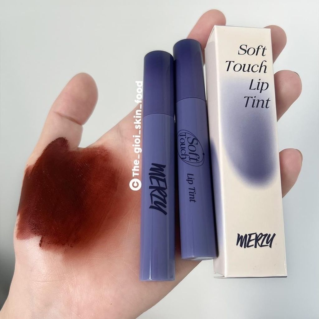 [SL1 - SL12] Son Kem Siêu Lì, Siêu Mịn Môi Merzy Soft Touch Lip Tint 3g