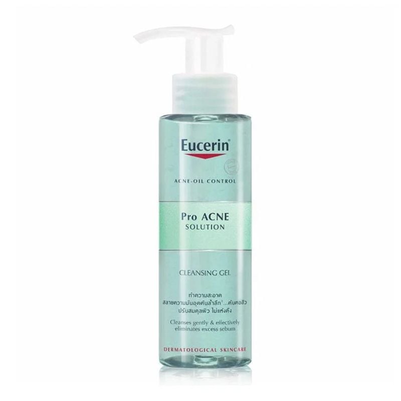 Sữa Rửa Mặt Eucerin Dạng Gel Kiềm Dầu, Hỗ Trợ Giảm Mụn Acne-Oil Control Pro Acne Solution Cleansing Gel