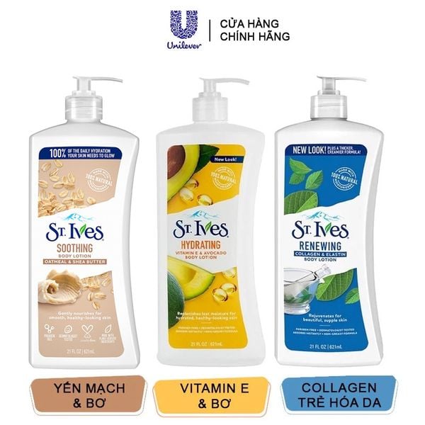  Sữa Dưỡng Thể Toàn Thân ST.Ives Body Lotion 621ml 