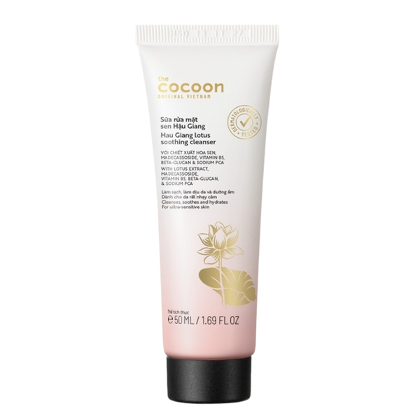  [Gift] Sữa Rửa Mặt Sen Hậu Giang Dịu Da Cocoon Cleanser 50ml - Trị Giá 74K 