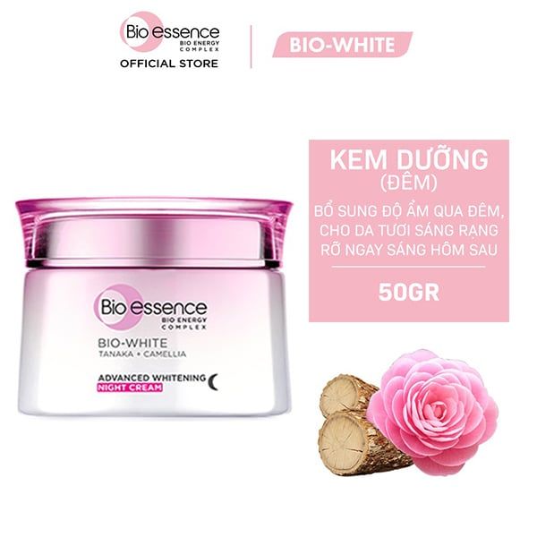 Kem Dưỡng Trắng Chuyên Sâu Ban Đêm Bio-essence Bio-White Advanced Whitening Night Cream 50g