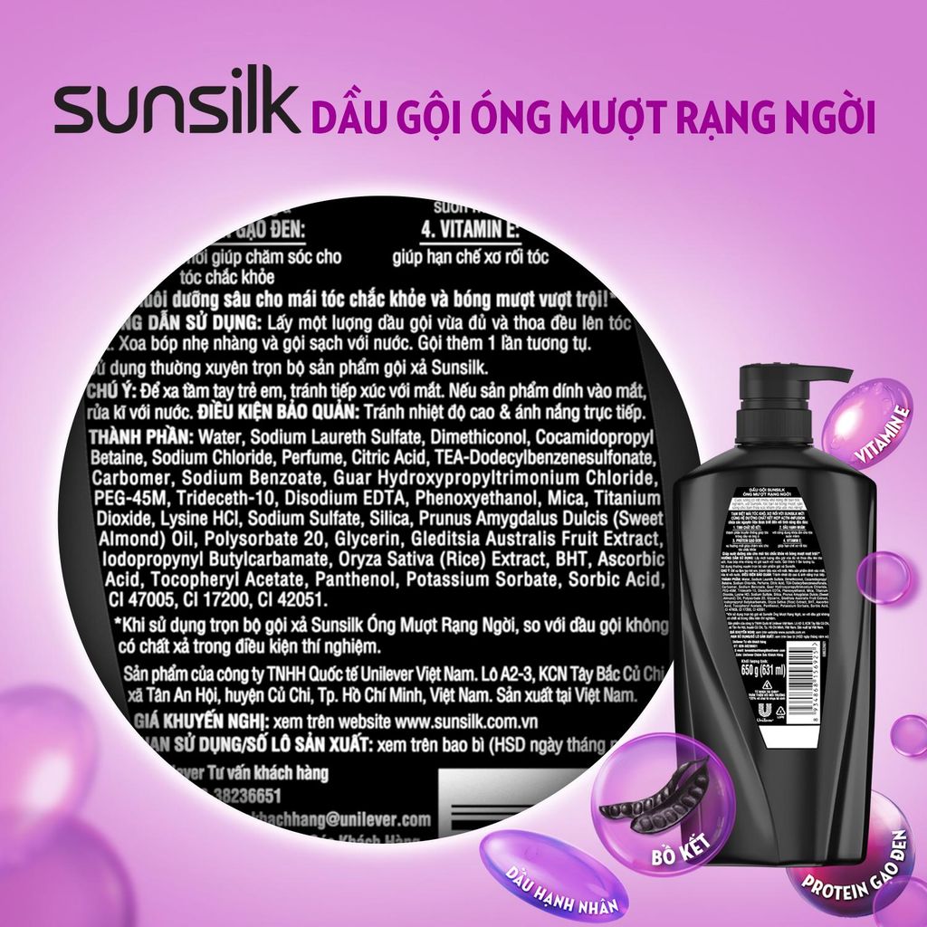 [900g] Dầu Gội Sunsilk Mềm Mượt Diệu Kỳ & Óng Mượt Rạng Ngời #MỀM MƯỢT DIỆU KỲ