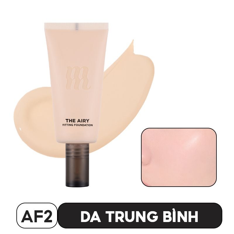 Kem Nền Kiềm Dầu, Lâu Trôi, Che Khuyết Điểm Merzy The Airy Fitting Foundation 30ml