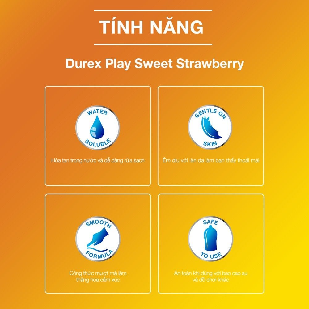 Gel Bôi Trơn Có Hương Durex Play Saucy Strawberry 100ml (Che tên sản phẩm khi giao hàng)