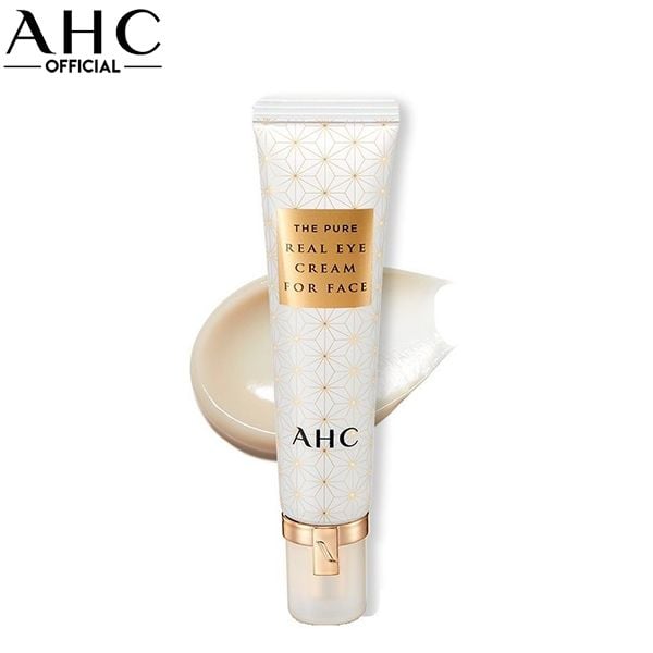 Kem Dưỡng Mắt Và Mặt Hỗ Trợ Làm Sáng AHC The Pure Real Eye Cream For Face 30ml