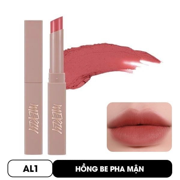 [Academia Collection] Son Thỏi Lì, Lên Màu Chuẩn, Mịn Mượt Nhẹ Môi Merzy Academia Cotton Lipstick 1.8g