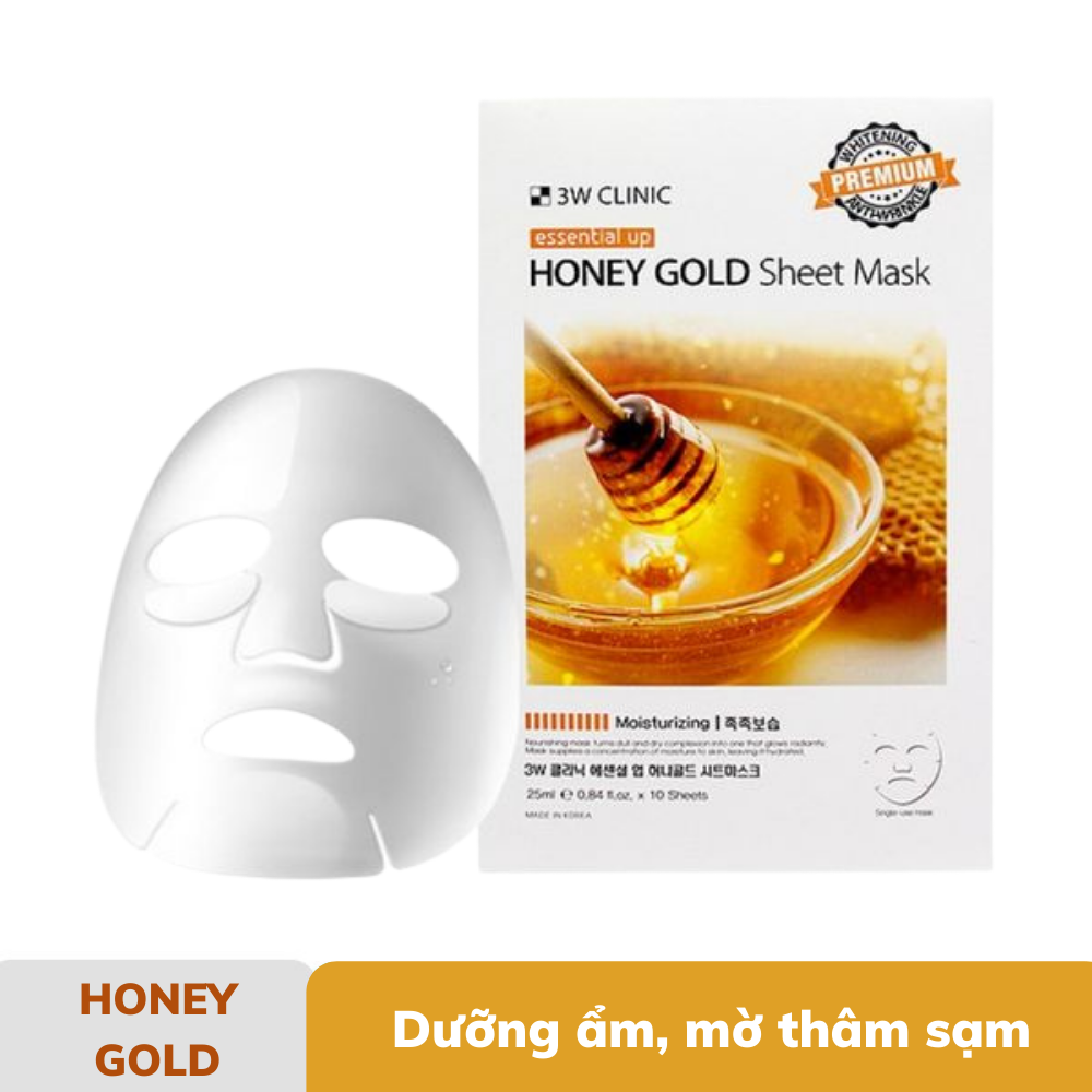 Mặt Nạ Tinh Chất 3W Clinic Dưỡng Da Essential Up Sheet Mask 25ml
