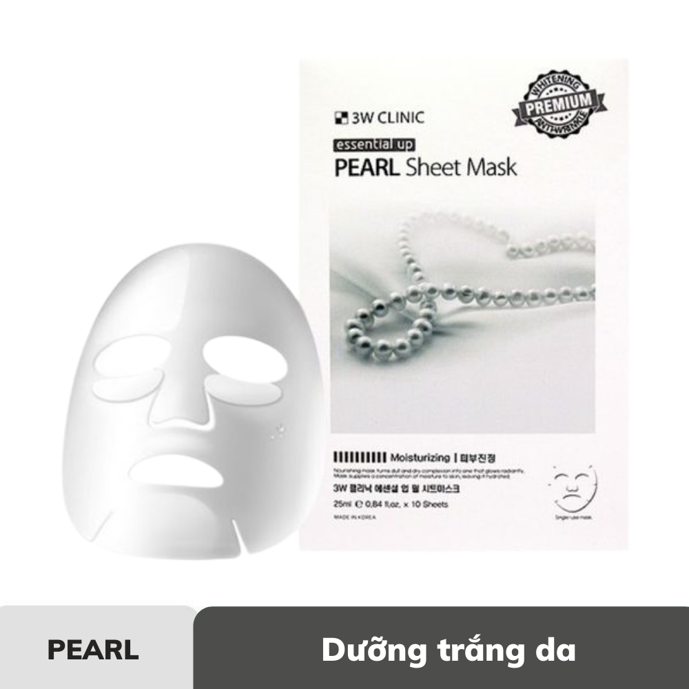 Mặt Nạ Tinh Chất 3W Clinic Dưỡng Da Essential Up Sheet Mask 25ml