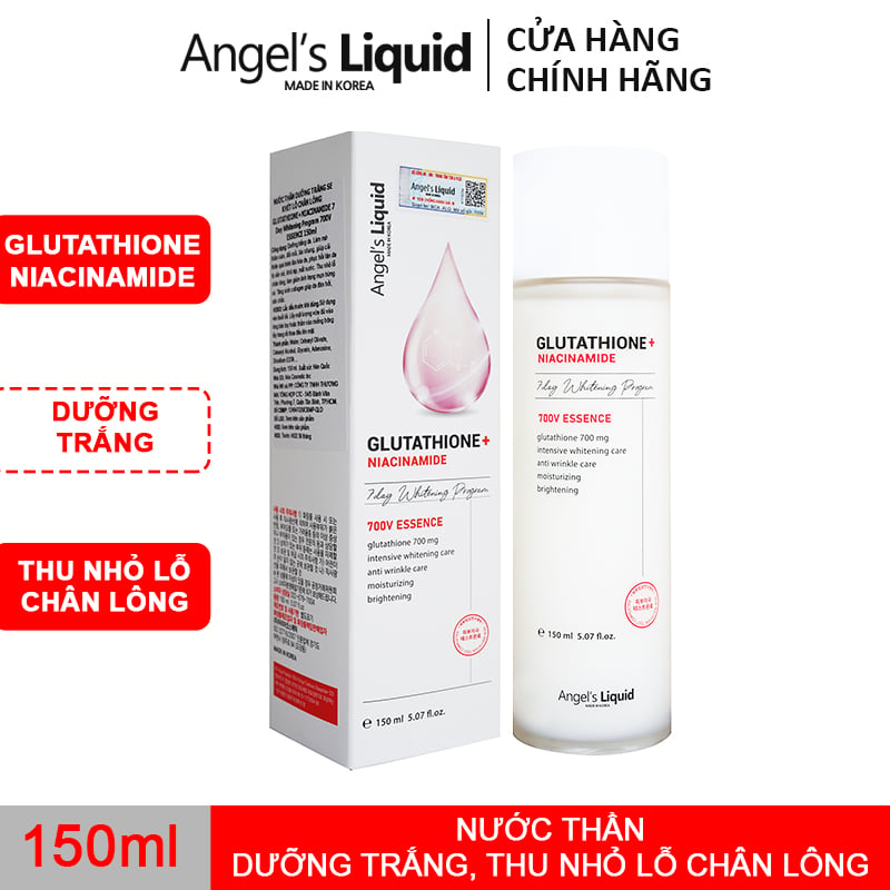 Nước Thần Angel's Liquid Glutathione + Niacinamide 7Day 700V Essence – THẾ  GIỚI SKINFOOD