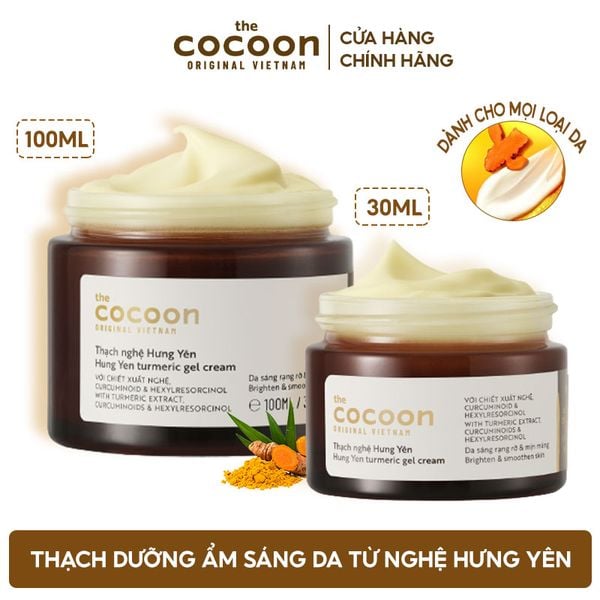  Kem Dưỡng Ẩm Cocoon Làm Sáng Da Dạng Thạch Từ Nghệ Hưng Yên Hung Yen Turmeric Gel Cream 