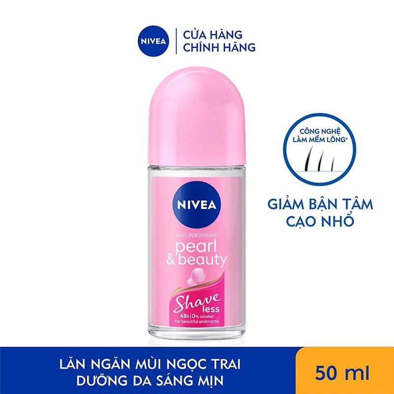 Lăn Ngăn Mùi Ngọc Trai Quyến Rũ Nivea Anti-Perspirant Pearl & Beauty Roll On Shaveless